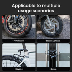 Anti-Theft Bike Cable Lock with Keys – Portable