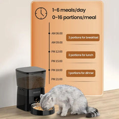 Automatic 2L Pet, Cat & Dog Feeder with Timer & Dual Power Supply