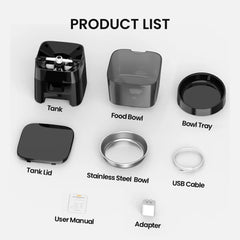 Automatic 2L Pet, Cat & Dog Feeder with Timer & Dual Power Supply