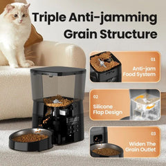 Automatic 2L Pet, Cat & Dog Feeder with Timer & Dual Power Supply