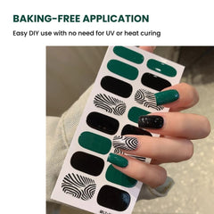 Autumn Christmas Nail Stickers – Easy DIY Full Wraps