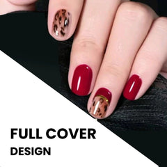 Autumn Christmas Nail Stickers – Easy DIY Full Wraps
