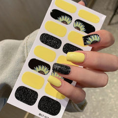 Autumn Christmas Nail Stickers – Easy DIY Full Wraps