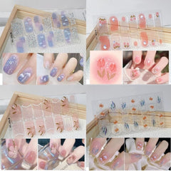 Autumn Christmas Nail Stickers – Easy DIY Full Wraps