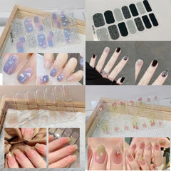 Autumn Christmas Nail Stickers – Easy DIY Full Wraps
