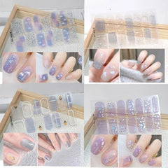 Autumn Christmas Nail Stickers – Easy DIY Full Wraps