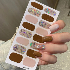 Autumn Christmas Nail Stickers – Easy DIY Full Wraps
