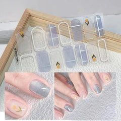 Autumn Christmas Nail Stickers – Easy DIY Full Wraps