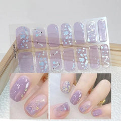 Autumn Christmas Nail Stickers – Easy DIY Full Wraps