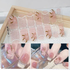 Autumn Christmas Nail Stickers – Easy DIY Full Wraps