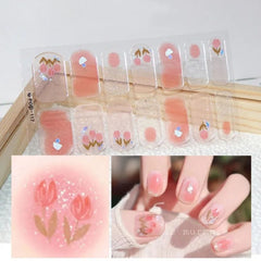 Autumn Christmas Nail Stickers – Easy DIY Full Wraps