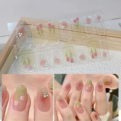Autumn Christmas Nail Stickers – Easy DIY Full Wraps