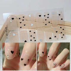 Autumn Christmas Nail Stickers – Easy DIY Full Wraps