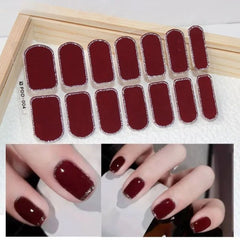 Autumn Christmas Nail Stickers – Easy DIY Full Wraps