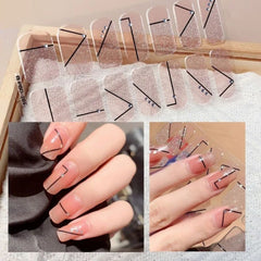 Autumn Christmas Nail Stickers – Easy DIY Full Wraps