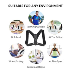 Back Posture Correction Belt – Adjustable Spine Support