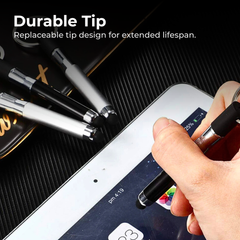 Mini Ballpoint Pen Stylus with Keychain – 2-in-1 Touchscreen Pen