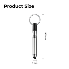 Mini Ballpoint Pen Stylus with Keychain – 2-in-1 Touchscreen Pen