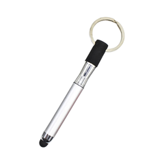 Mini Ballpoint Pen Stylus with Keychain – 2-in-1 Touchscreen Pen