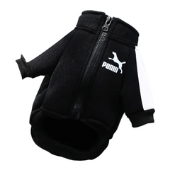 Winter Baseball Dog Jacket for Small Medium Pets