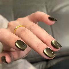 Black Brown Cat Eye Gel Polish - MIANEL 12ML Summer 2025