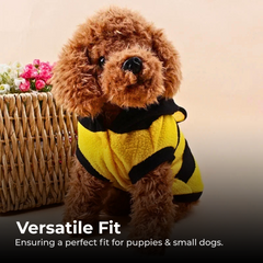 Cute Bee Pet Hoodie for Dogs & Cats