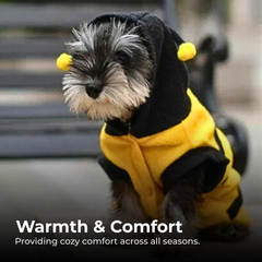 Cute Bee Pet Hoodie for Dogs & Cats