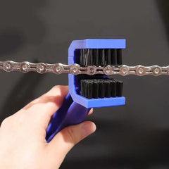 Bicycle Chain Cleaning Brush Double-Headed Bike Tool