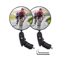 Bicycle Handlebar Convex Rear View Mirror Acrylic