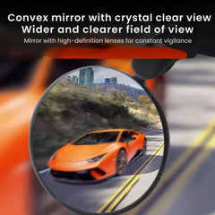 Bicycle Handlebar Convex Rear View Mirror Acrylic