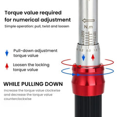 Torque Wrench Tool Set with Hex, Torx & Screw Bits (2–24Nm)