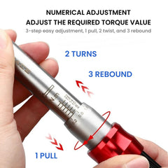 Torque Wrench Tool Set with Hex, Torx & Screw Bits (2–24Nm)