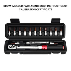 Torque Wrench Tool Set with Hex, Torx & Screw Bits (2–24Nm)