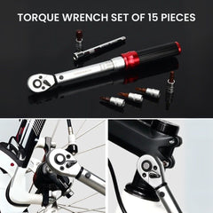 Torque Wrench Tool Set with Hex, Torx & Screw Bits (2–24Nm)