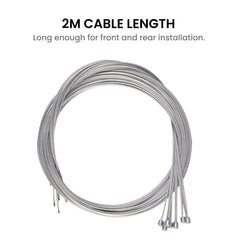 2M Bike Brake & Gear Cable Set for MTB & Road Bikes