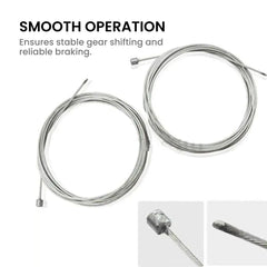 2M Bike Brake & Gear Cable Set for MTB & Road Bikes