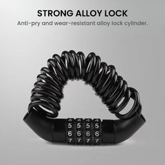 Bike Cable Lock with Code – Portable Steel Security Lock