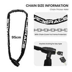 Bike Chain Lock – High Security Portable Lock with Keys
