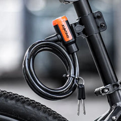 Bike Lock with Keys – Anti-Theft Coiled Cable Lock