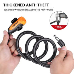 Bike Lock with Keys – Anti-Theft Coiled Cable Lock