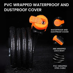 Bike Lock with Keys – Anti-Theft Coiled Cable Lock