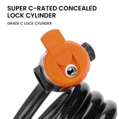 Bike Lock with Keys – Anti-Theft Coiled Cable Lock