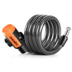 Bike Lock with Keys – Anti-Theft Coiled Cable Lock