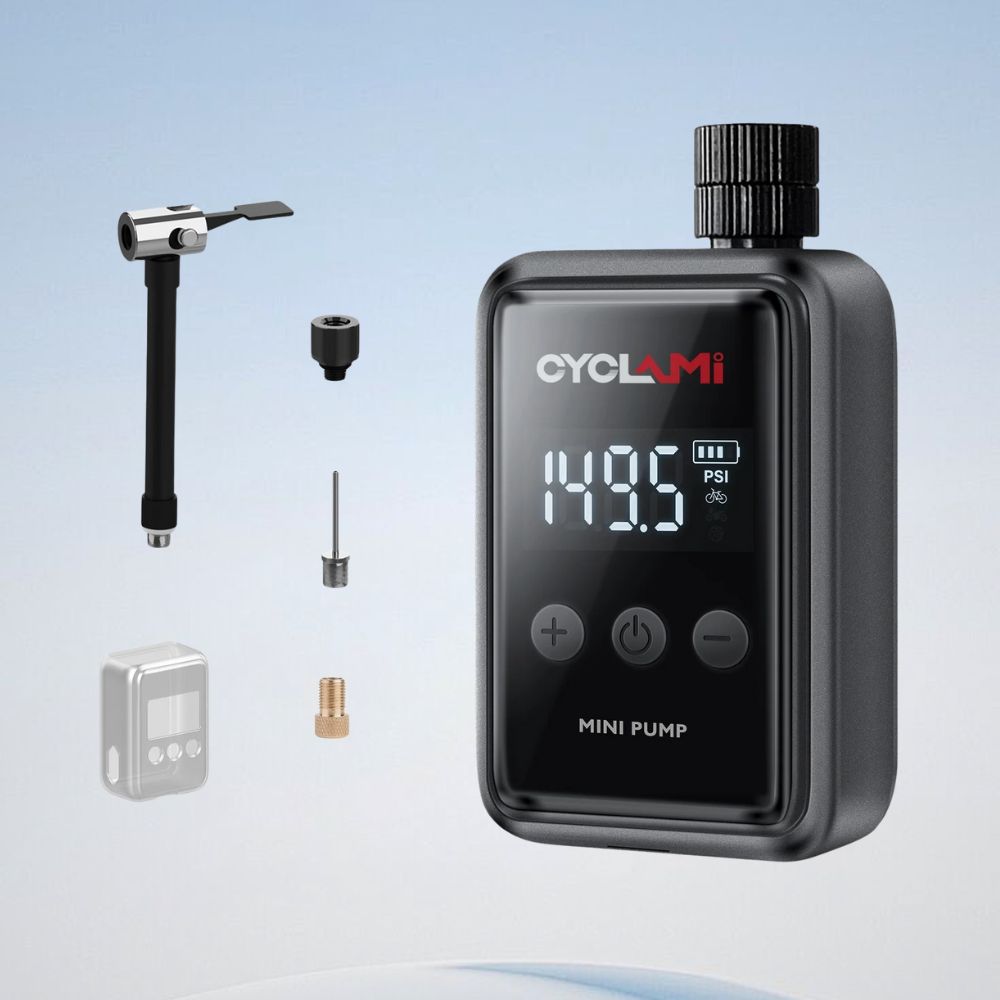 Bike Pump 150PSI Electric Mini Tire Inflator Portable