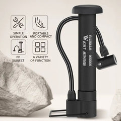 Bike Pump 80 PSI Floor Inflator for Schrader
