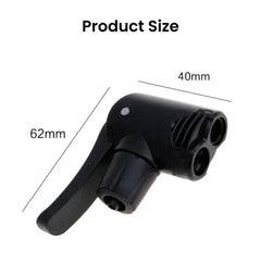 Bike Pump Dual Head Adapter for Valves