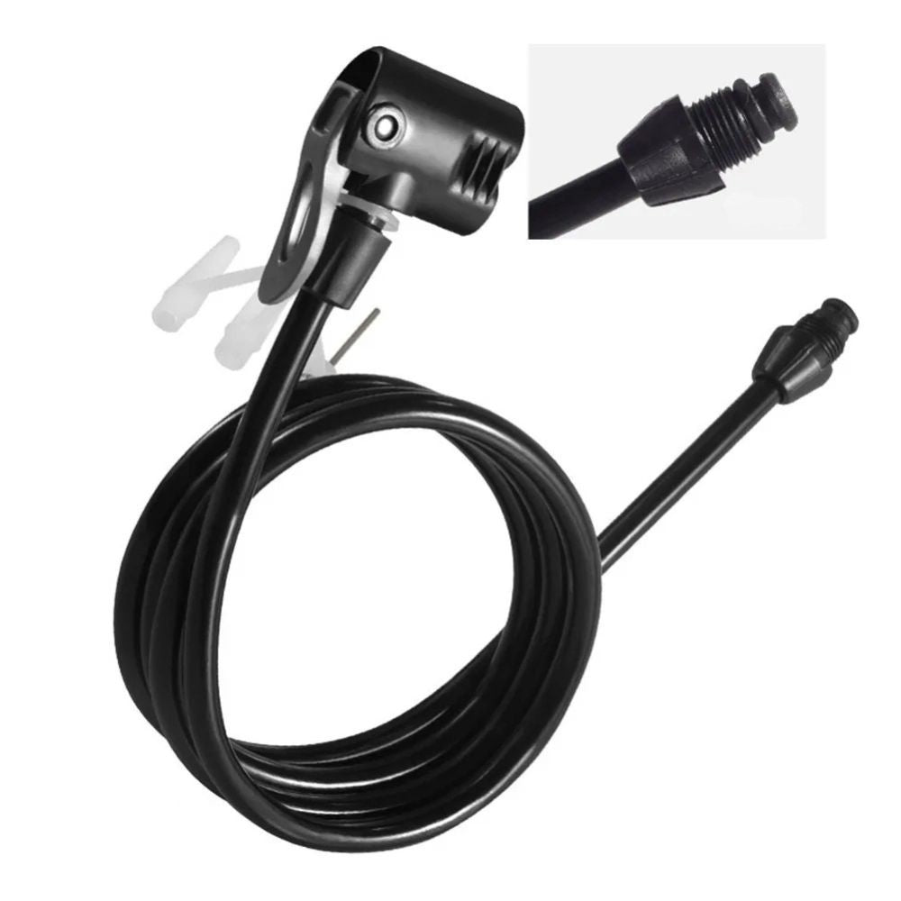 Bike Pump Hose Extension & Nozzle Connector Kit