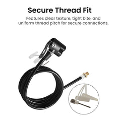 Bike Pump Hose Extension & Nozzle Connector Kit