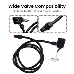 Bike Pump Hose Extension & Nozzle Connector Kit