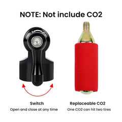 Bike Pump Mini CO2 Inflator –  Valve Adapter